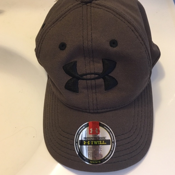 brown under armour beanie
